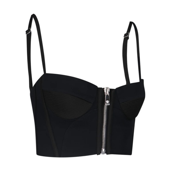 BNWT Versace Zip-Up Cropped Bustier Top! - Picture 3 of 5